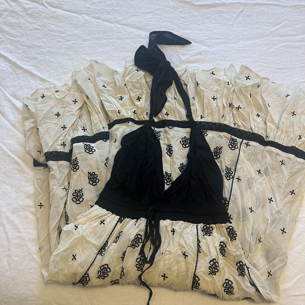 Anthropologie Black and White vintage dress